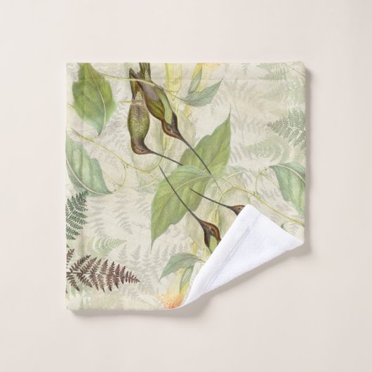 Ensemble de serviette de Bath de fleurs de (Gant de toilette)