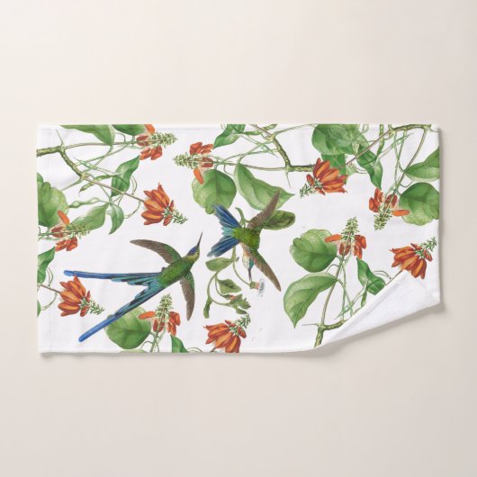 Ensemble de serviette de Bath de fleurs de faune (Serviette à main)