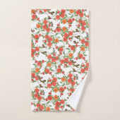 Ensemble de serviette de Bath de fleurs de faune (Serviette à main)