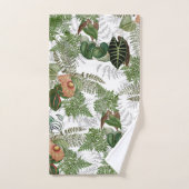Ensemble de serviette de Bath de fleurs de feuille (Serviette à main)
