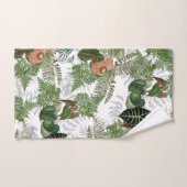 Ensemble de serviette de Bath de fleurs de feuille (Serviette à main)