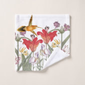 Ensemble de serviette de Bath de fleurs de lis (Gant de toilette)