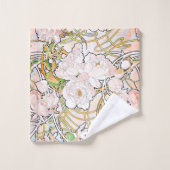 Ensemble de serviette de Bath de fleurs de pivoine (Gant de toilette)