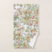 Ensemble de serviette de Bath de fleurs de rose (Serviette à main)
