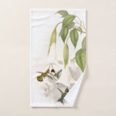 Ensemble de serviette de Bath de fleurs d'oiseaux (Serviette à main)