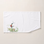 Ensemble de serviette de Bath de fleurs d'oiseaux (Serviette à main)