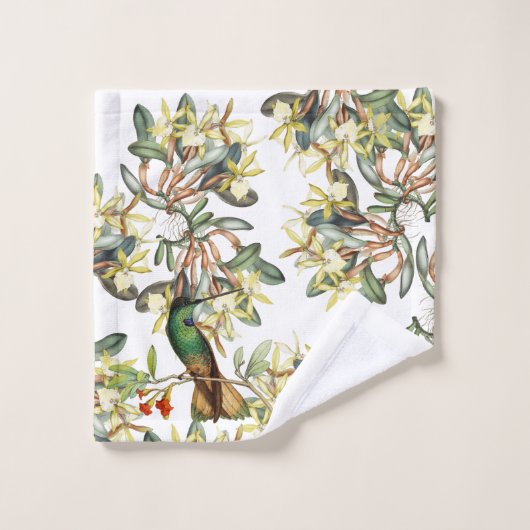 Ensemble de serviette de Bath de fleurs d'orchidée (Gant de toilette)