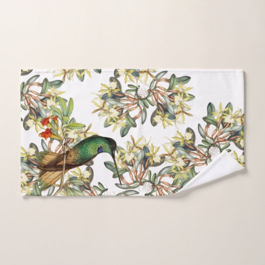 Ensemble de serviette de Bath de fleurs d'orchidée (Serviette à main)