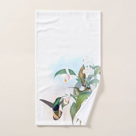 Ensemble de serviette de Bath de fleurs d'orchidée (Serviette à main)