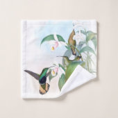 Ensemble de serviette de Bath de fleurs d'orchidée (Gant de toilette)