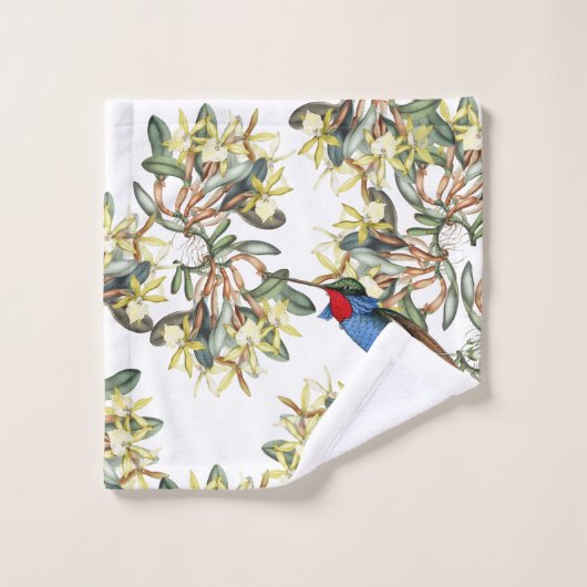 Ensemble de serviette de Bath de fleurs d'orchidée (Gant de toilette)