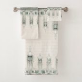 Ensemble de serviette de Bath de Nouveau Fleur de (En situation)