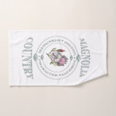 Ensemble de serviette de Bath de pays de magnolia (Serviette à main)