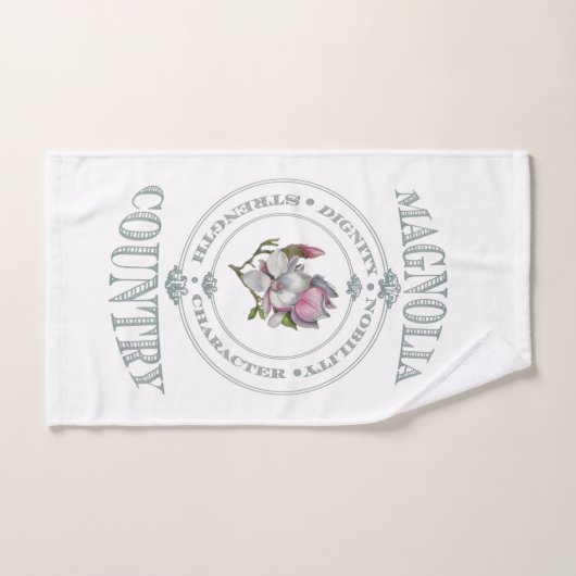 Ensemble de serviette de Bath de pays de magnolia (Serviette à main)
