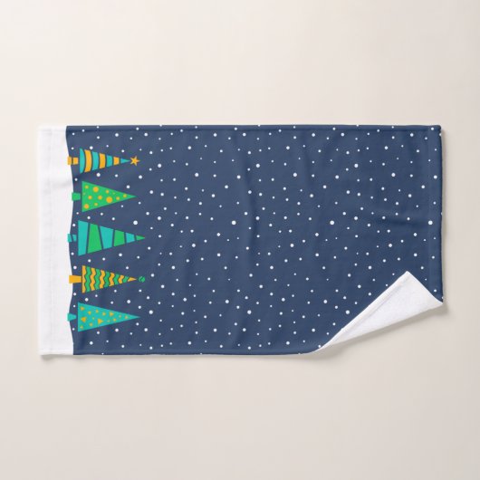 Ensemble de serviette de Bath de sapins de Milou (Serviette à main)