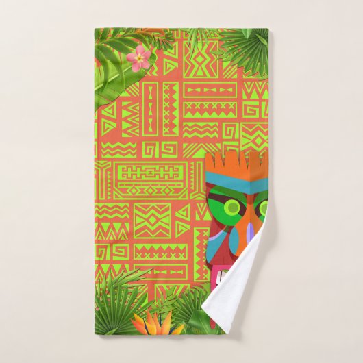 Ensemble de serviette de Bath de Tiki (Serviette à main)