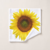 Ensemble de serviette de Bath de tournesol de jour (Gant de toilette)
