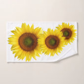 Ensemble de serviette de Bath de tournesol de jour (Serviette à main)