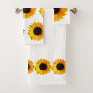 Ensemble de serviette de Bath de tournesols