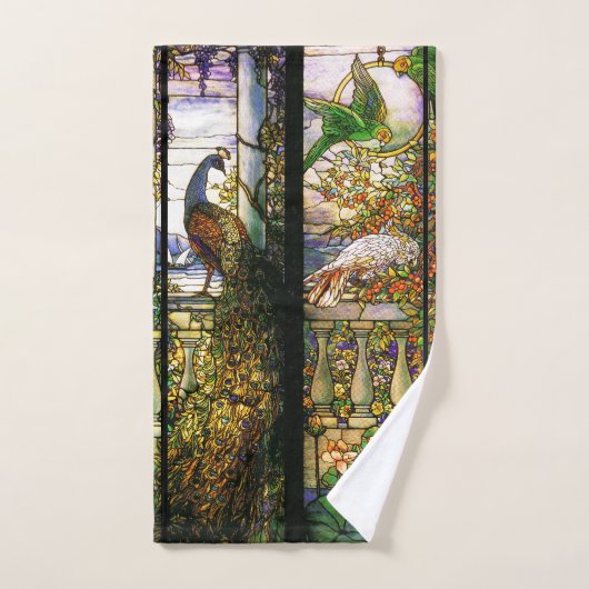 Ensemble de serviette de Bath de volière de fleurs (Serviette à main)