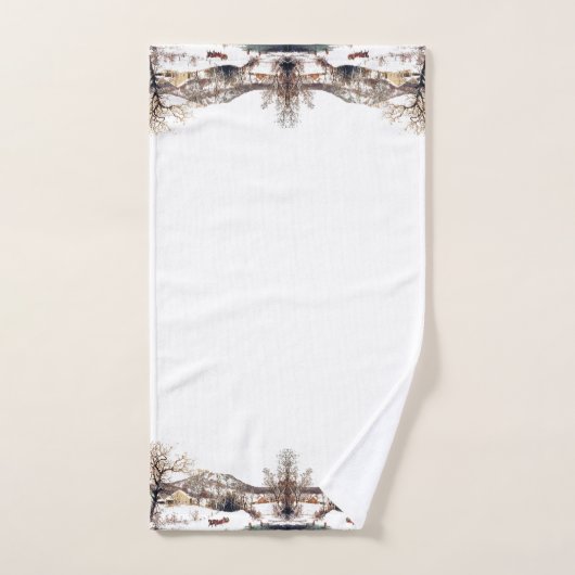 Ensemble de serviette de Bath d'étang de ferme de (Serviette à main)