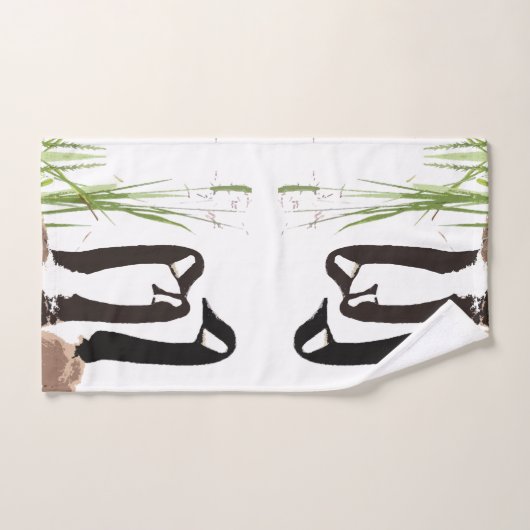 Ensemble de serviette de Bath d'herbes de faune (Serviette à main)