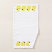 Ensemble de serviette "de canards en caoutchouc" (Serviette à main)