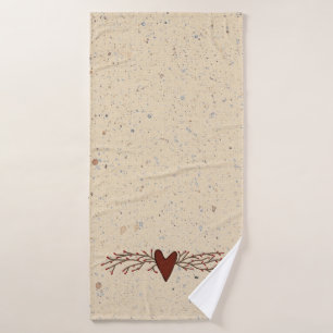 Ensemble de serviette de coeur de baie de pépin