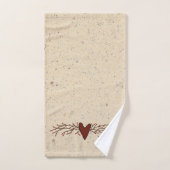 Ensemble de serviette de coeur de baie de pépin (Serviette à main)