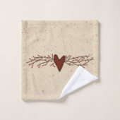 Ensemble de serviette de coeur de baie de pépin (Gant de toilette)