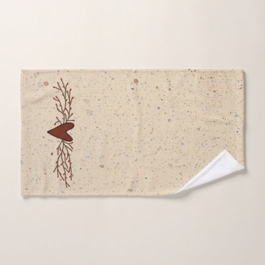 Ensemble de serviette de coeur de baie de pépin (Serviette à main)