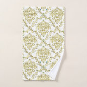 Ensemble de serviette de damassé d'or blanc (Serviette à main)