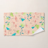 Ensemble de serviette de Flamant rose-rama (Serviette à main)