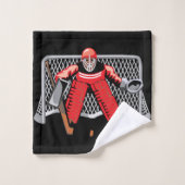 Ensemble de serviette de gardien de but de hockey (Gant de toilette)