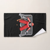 Ensemble de serviette de gardien de but de hockey (Serviette à main)