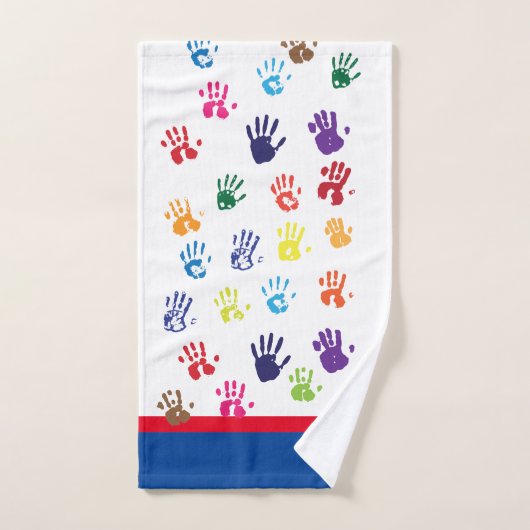 Ensemble de serviette de Handprint (Serviette à main)