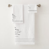 Ensemble de serviette de La Maison de Luxe (En situation)