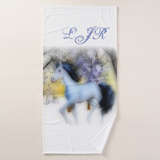 Ensemble de serviette de licorne d'hiver (Serviette de bain)