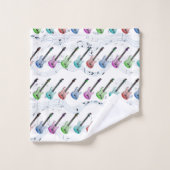 Ensemble de serviette de musique de rock (Gant de toilette)