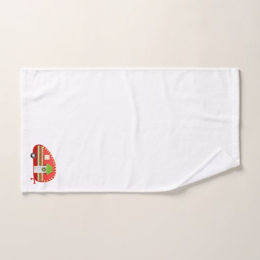 Ensemble de serviette de Noël de plage de (Serviette à main)