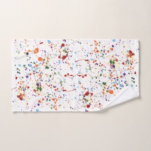 Ensemble de serviette "de peinture éclaboussée" (Serviette à main)