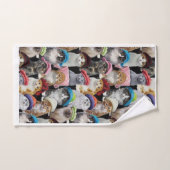 Ensemble de serviette de salle de bains d'amoureux (Serviette à main)