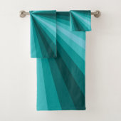 Ensemble de serviette de salle de bains d'Aqua (En situation)