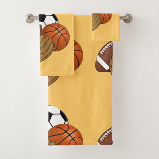 Ensemble de serviette de salle de bains de boules (En situation)