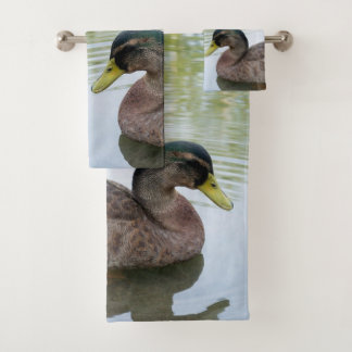 Ensemble de serviette de salle de bains de canard