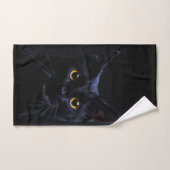Ensemble de serviette de salle de bains de chat (Serviette à main)