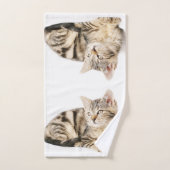 Ensemble de serviette de salle de bains de chaton (Serviette à main)
