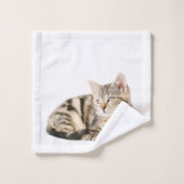 Ensemble de serviette de salle de bains de chaton (Gant de toilette)