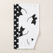 Ensemble de serviette de salle de bains de chats (Serviette à main)