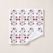 Ensemble de serviette de salle de bains de crânes (Gant de toilette)